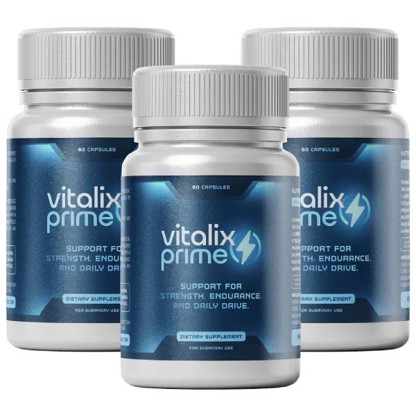 Three Vitalix Prime bottles